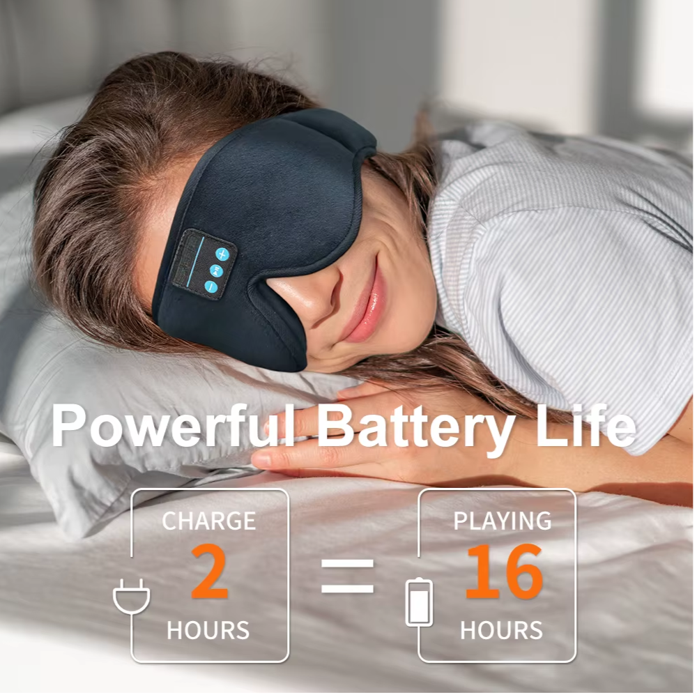 DreamTune 3D: Bluetooth Sleep Mask with Wireless Headset & Adjustable Eye Cover - modern electronics 